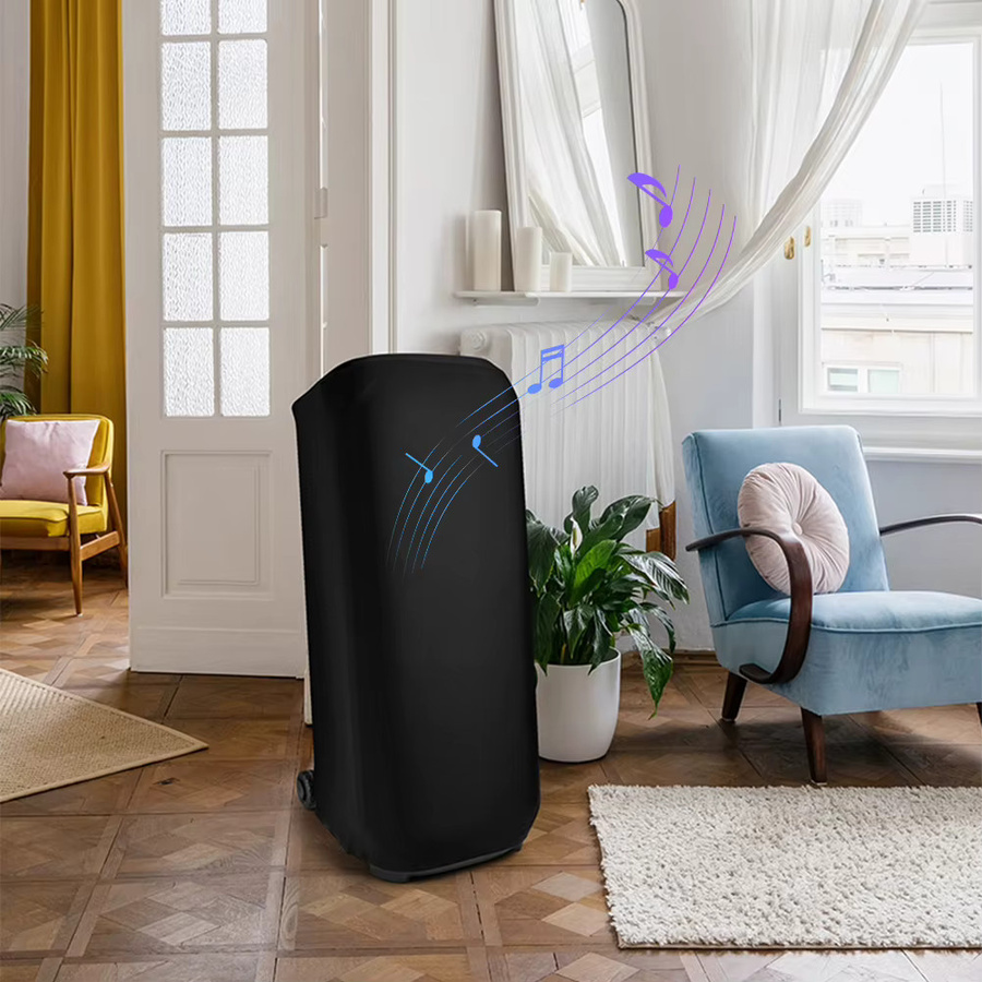 Elastische Stretch-Schutzhülle für JBL Partybox 710 Outdoor-Lautsprecher in Schwarz - Bild 3