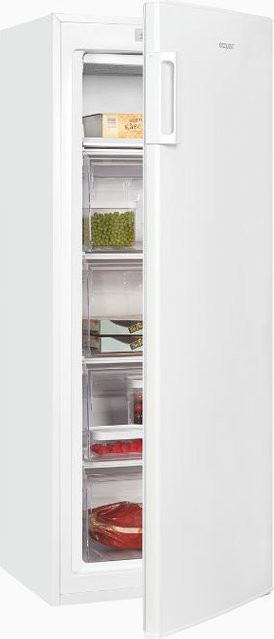 Exquisit GS5230-HE-040D Gefrierschrank in Weiss, Standgerät mit Super-Freezing und Türöffnung-Alarm, H 168 cm x B 55 cm x T 68 cm - Bild 1