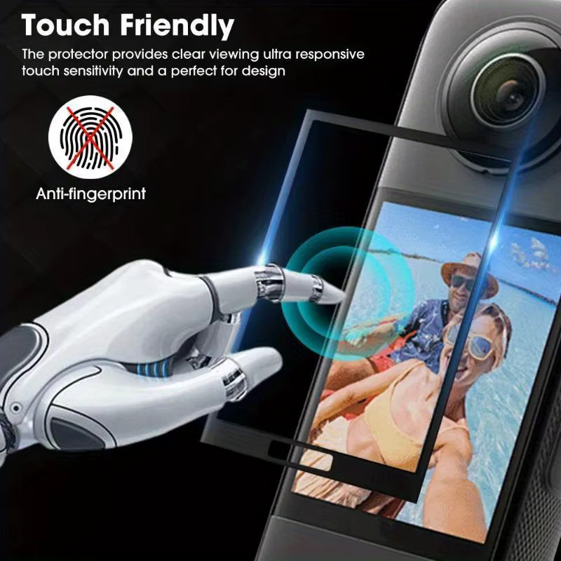 3er-Set transparente PMMA-Schutzfolien für Insta360 X3, X4 und X5 als flexible Anti-Kratz-Abdeckung - Bild 5