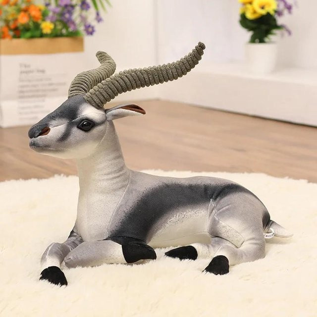 Yiran toy Antilope Plüschtier, Grau, 40cm - Bild 1