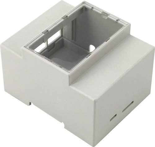Joy-it RB-CaseP4+07 SBC-Gehäuse für Raspberry Pi zur Hutschienenmontage in Grau - Bild 1