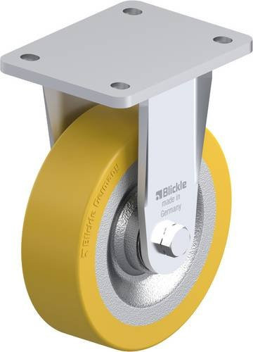 Blickle Bockrolle BO-SETH 160K aus Stahl und Kunststoff, verzinkt, Durchmesser: 160 mm, Tragfähigkeit: 700 kg - Bild 1