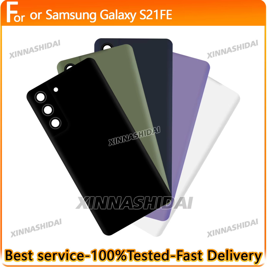 Samsung Galaxy S21 FE Ersatz Gehäuse Set mit Rückseite und Batterie in Schwarz - Bild 1