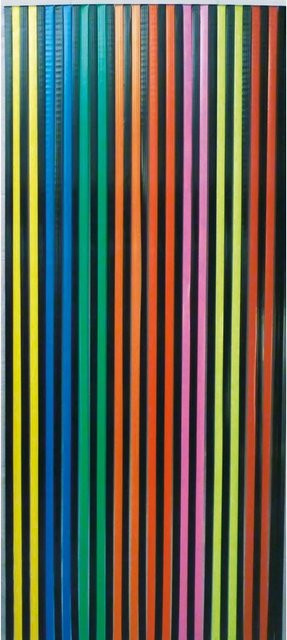 CONACORD Streifenvorhang Multicolor mit Farbrausch-Motiv, B/H: 90 x 200 cm - Bild 1