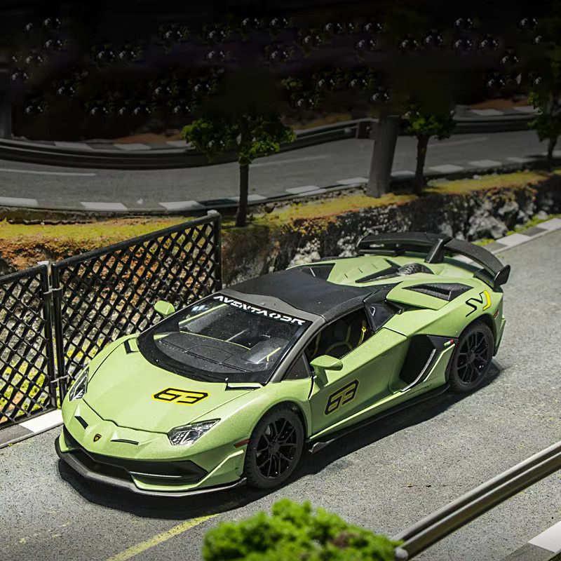 Maisto Lambo SVJ63 Automodell, 1:24, Metall, Schwarz - Bild 2