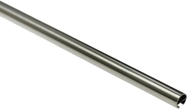 Gardinia Gardinenstange Memphis mit Innenlauf aus Edelstahl in Silber, Durchmesser: 16 mm, Länge: 200 cm - Bild 1