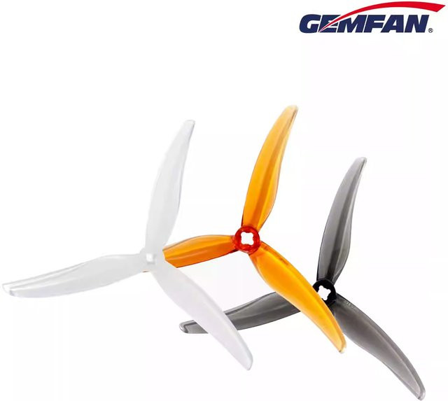 Gemfan SL 5130-3 Propeller, 2 Paar, 5 Zoll, 3-Blatt, Grau, Kunststoff - Bild 1