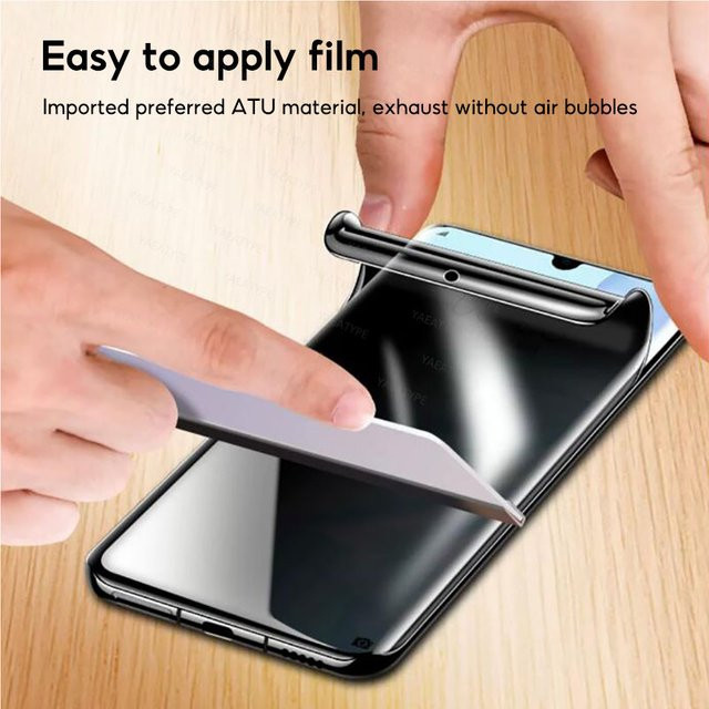3er-Pack Samsung Galaxy Hydrogel Privatsphäre-Schutzfolie für S25 S24 S23 S22 S21 Ultra und Note Serie, transparent - Bild 1
