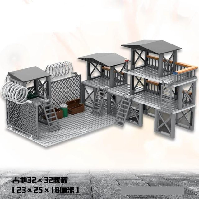 WK2 Militärischer Kommandoposten Bunker Modell, Bausteine Set, ab 14 Jahre - Bild 1