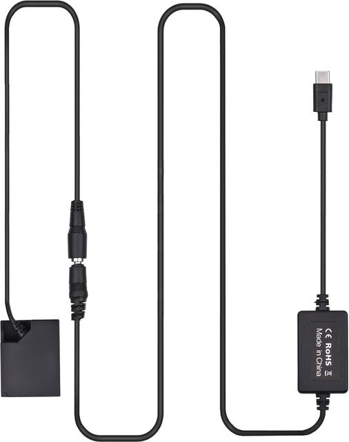 Fujifilm USB Typ-C Dummy Batterie DC Koppler Ersatz für NP-W126 in Schwarz - Bild 1