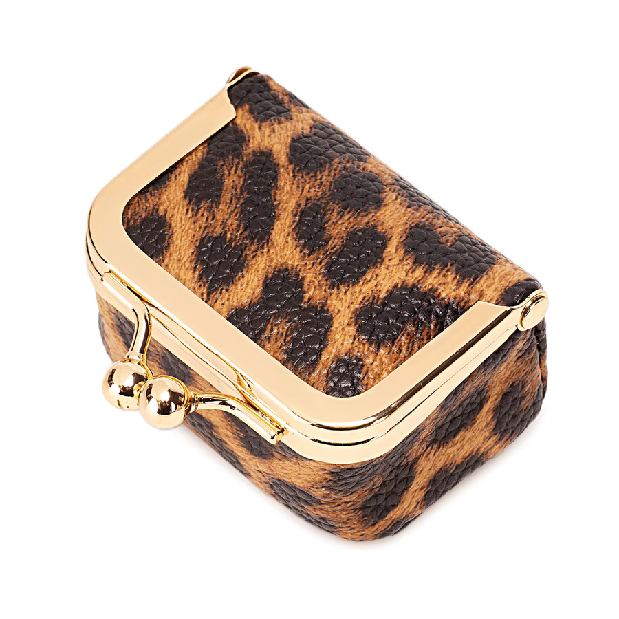 MIYIN Mini-Schmuckkästchen für Damen mit Leopardenmuster im Vintage-Design zur Aufbewahrung von Ringen, Ohrringen und Halsketten - Bild 2