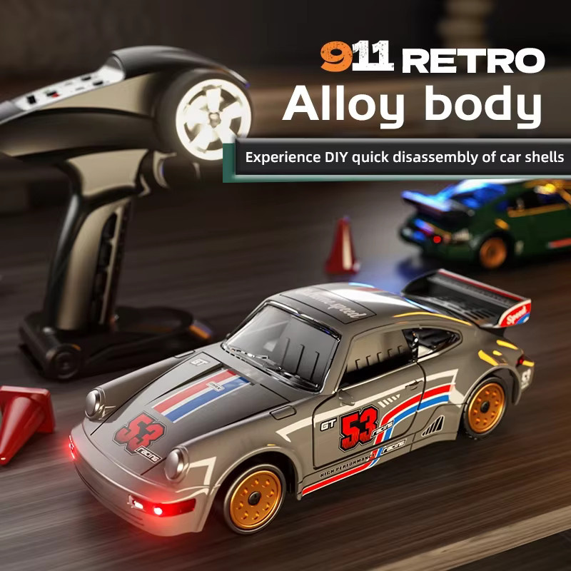 JIKEFUN RC Drift Auto, 1:43, Metall, Gelb, ferngesteuert - Bild 3