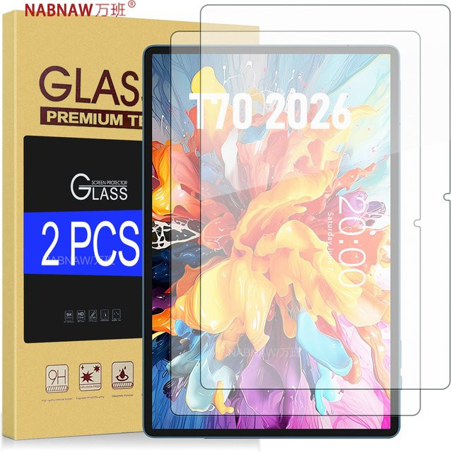 Teclast T70 Displayschutzfolie aus gehärtetem Glas, 2er-Pack, transparent - Bild 1