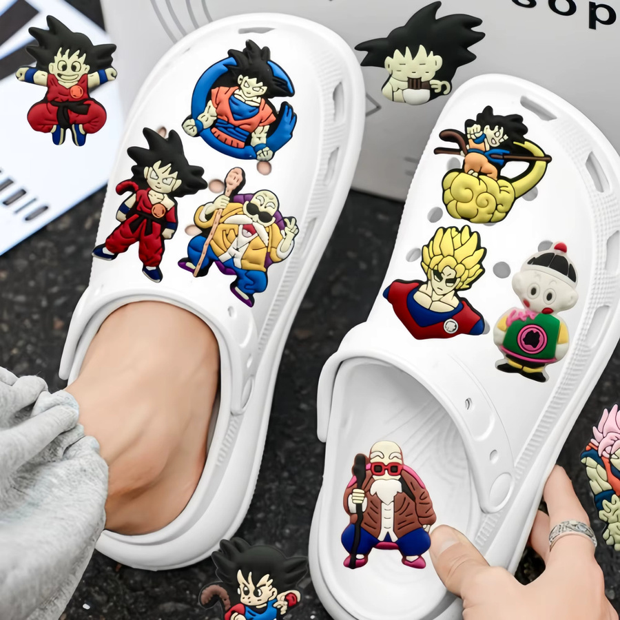 Bandai Dragon Ball Combo Anime-Schuhanhänger Goku und Master Roshi, 10-teiliges Set, 40-teiliges Set - Bild 5