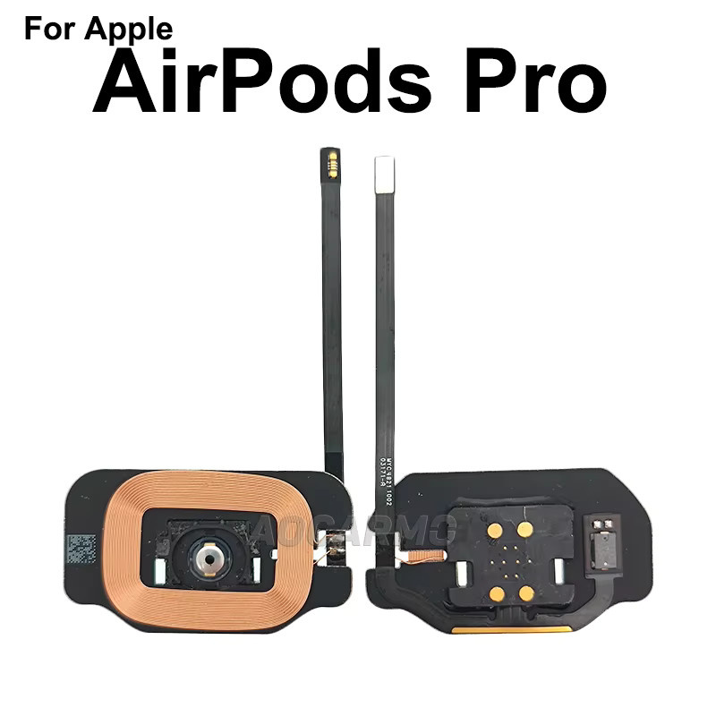 Aocarmo MagSafe Ladehülle für Apple AirPods 3 und Pro A2190 in Schwarz mit Knopf - Bild 2