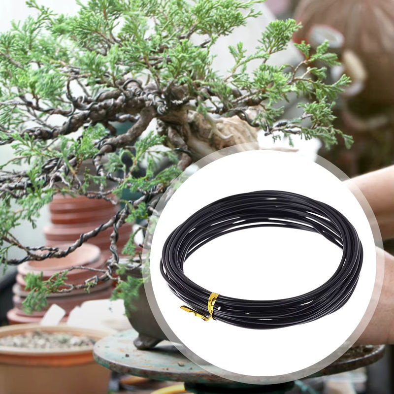 VKTECH Bonsai Draht aus eloxiertem Aluminium in Schwarz, 5m Länge zur Formgebung und Bindung deiner Bonsai-Pflanzen - Bild 3