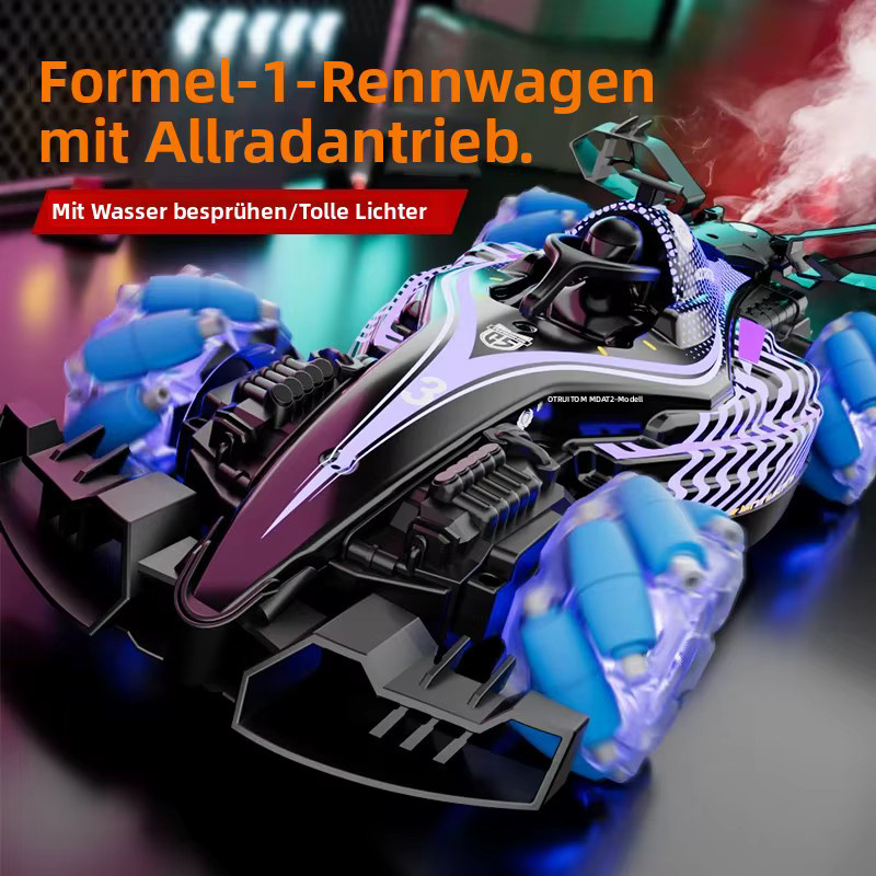 JJRC Rennauto, ferngesteuert, lila, mit Schwanzflamme-Funktion - Bild 5