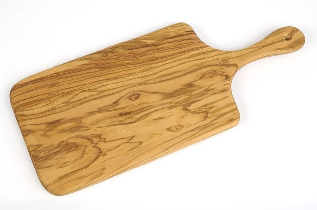 Schneidebrett BERARD aus Olivenholz in Braun mit Griff, Rechteckig, B/T/H: 45 x 20 x 45 cm - Bild 1