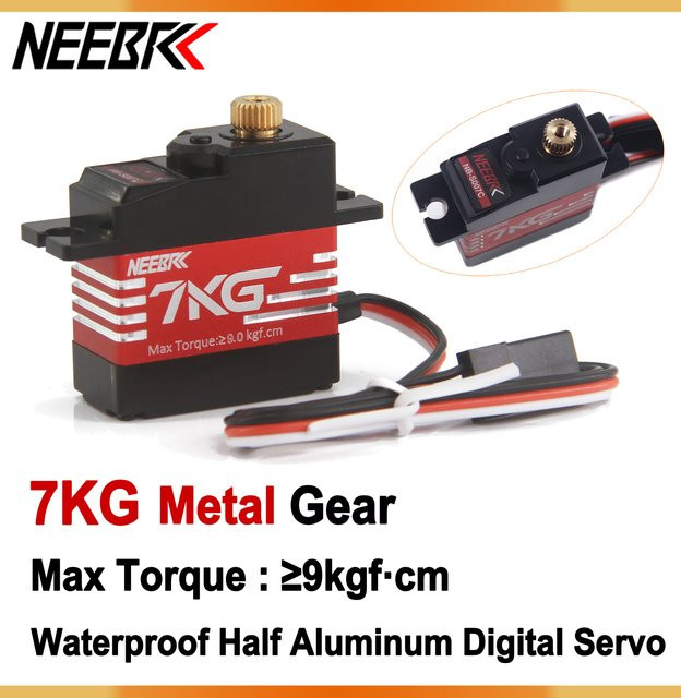 NEEBRC Digital Servo, Metall Getriebe, Halb Aluminium, 7 KG - Bild 1