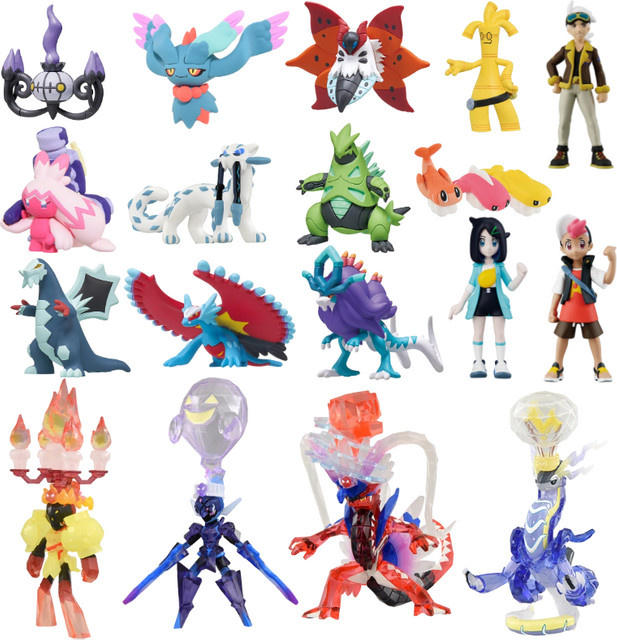 Tomy Pokémon Skelettige Meowscarada Quaquaval Charca, Einzelfigur - Bild 1