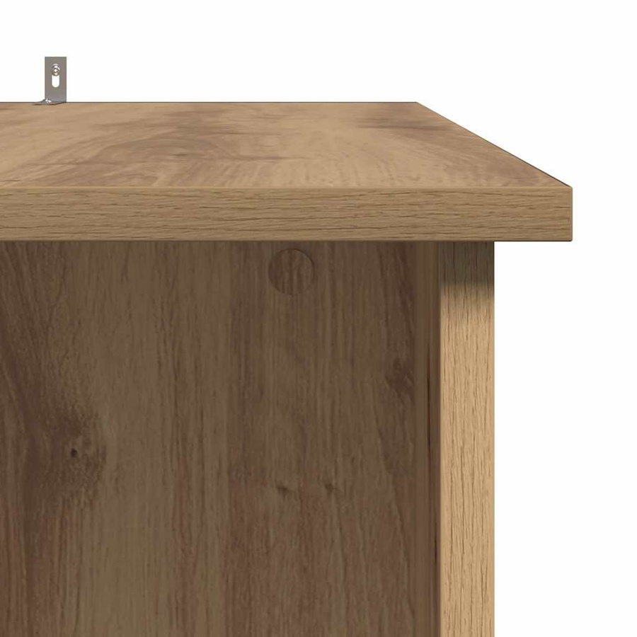 vidaXL Bartisch mit Regal in Artisan-Eiche, Braun, B/T/H: 102 x 50 x 103,5 cm - Bild 6