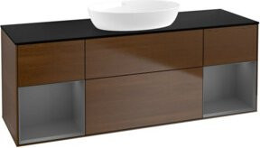 V&B Waschtischunterschrank Finion in Walnuss, Breite: 160 cm, Tiefe: 50,1 cm, Höhe: 50,1 cm - Bild 1