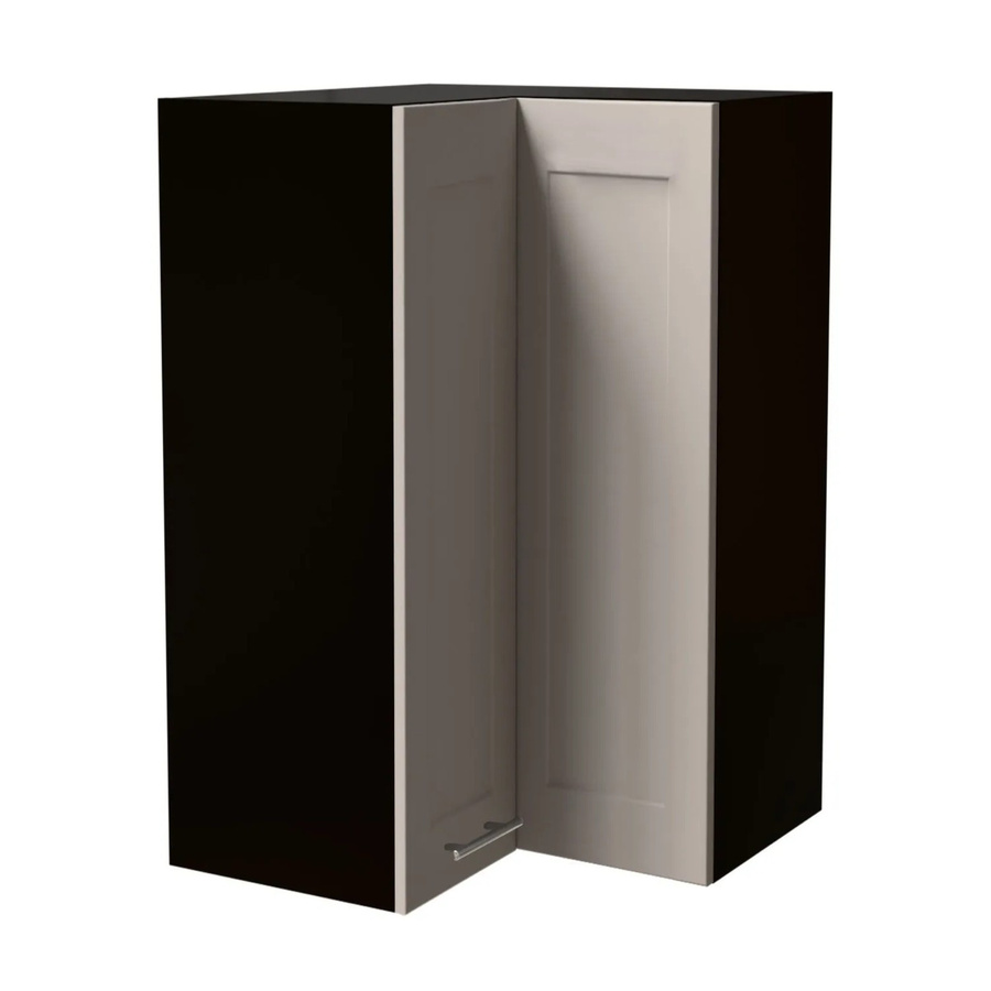 Feldmann-Wohnen Eckhängeschrank Oslo in Schwarz und Kaschmir Matt, B/T/H: 60 x 60 x 96 cm - Bild 2