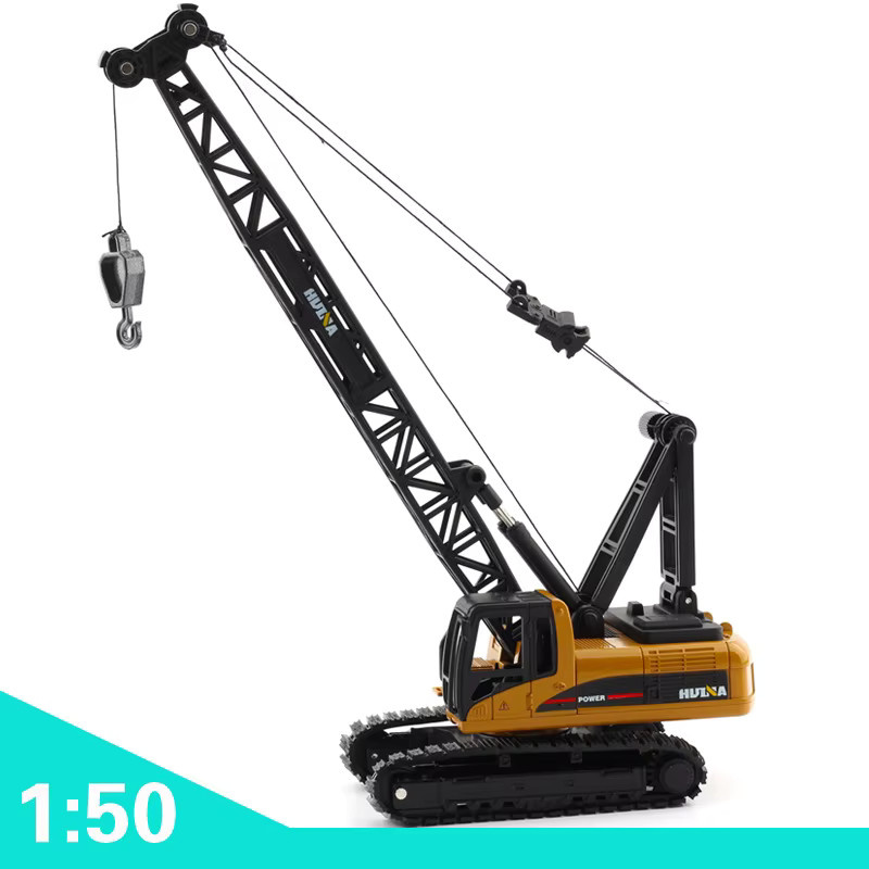 Huina Kran Loader Dumper Lkw, Modell, Metall, 1:50 - Bild 3