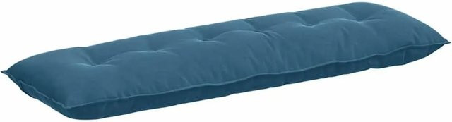 vidaXL Rückenkissen aus Cordstoff in Blau, Breite: 160 cm, Höhe: 50 cm - Bild 1