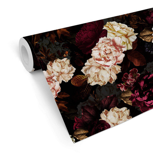 K&L Wall Art Vintage Vliestapete mit floralem Rosenmuster, mehrfarbig, matt - Bild 2