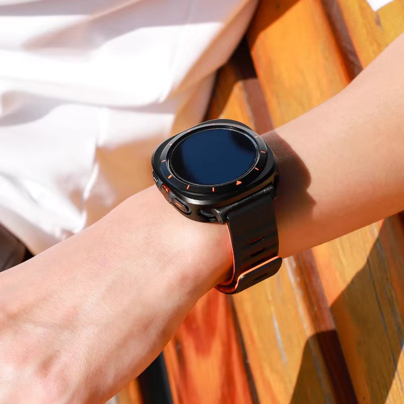 JBAILI Schutzhülle Aluminiumlegierung, Samsung Galaxy Watch Ultra, 47 mm, Hellgrau - Bild 3