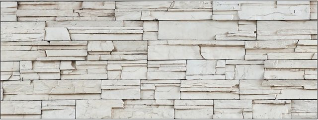 MySpotti Küchenrückwand Profix Cucina Rocky Wall in Steinweiß mit Steinoptik und Aluminium-Finish, Breite: 160 cm, Höhe: 60 cm - Bild 1