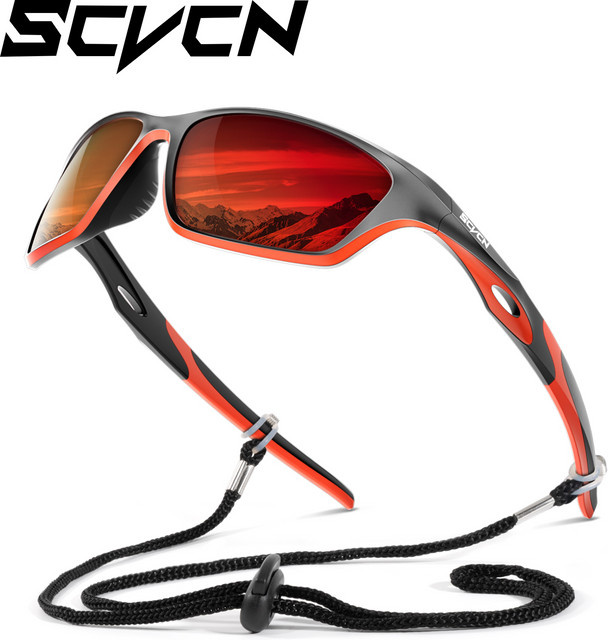 SCVCN Polarisierte Sportsonnenbrille, Vollrand, Kunststoff, Unisex - Bild 1