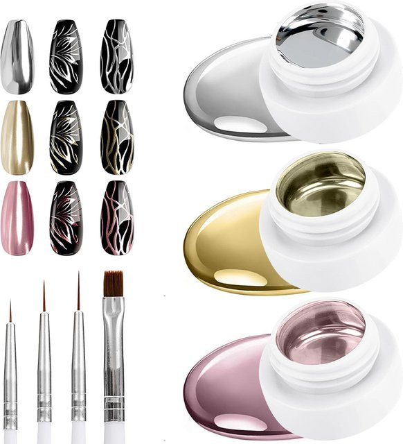 VERONNI Metallic-Nagellack, 5 ml, Gold, Silber, Roségold - Bild 1
