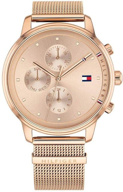 Tommy Hilfiger Chronograph, Edelstahl, Roségold, hellrosa, 38 mm, Damen - Bild 1