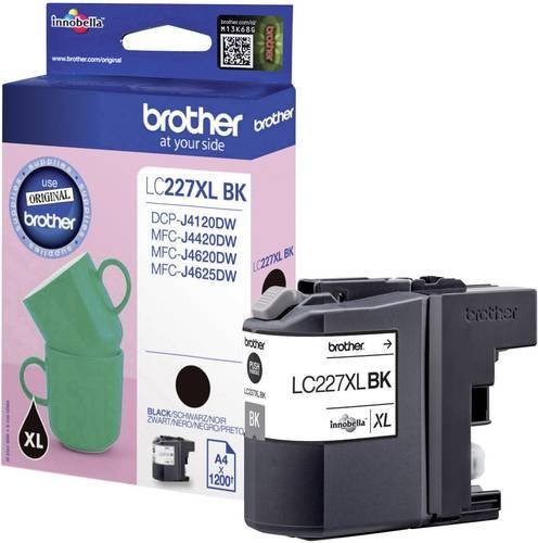 Original Brother Tintenpatrone LC-227XLBK Schwarz für DCP-J4120DW und MFC-J4420DW MFC-J4620DW MFC-J4625DW - Bild 1