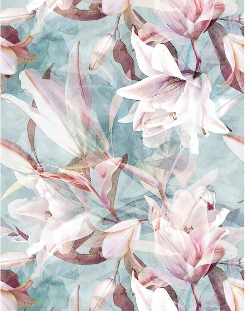 Marburg Fototapete Smart Art Gallery Floral Modern Blau Vlies - Bild 1