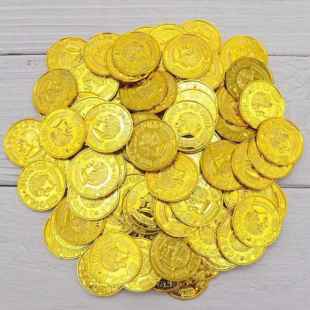 PRELEXT Piratenmünze Clownmuster, 25-teiliges Set, Spielzeug - Bild 1