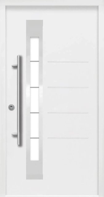 Splendoor Thermospace Sicherheits-Haustür Berlin Prime RC2 in Weiß mit Glaseinsatz, B/H: 100 x 210 cm - Bild 1