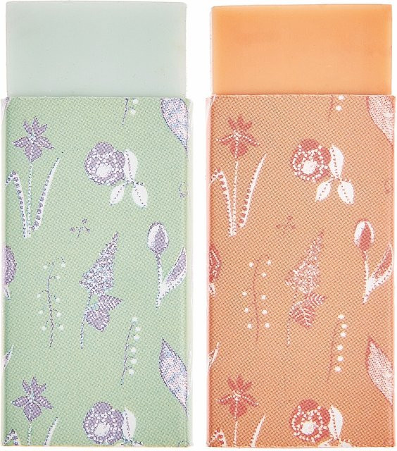 Rico Design Paper Poetry Radiergummi Set in Mint und Peach, 2 Stück - Bild 1