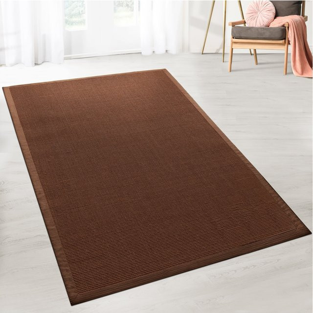 Karat Sisalteppich Amazonas Dunkelbraun mit Bordüre B: 160 cm, T: 230 cm - Bild 3