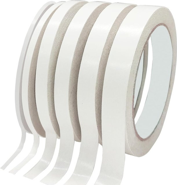 SCESSPACK Doppelseitiges Klebeband in Weiß für Scrapbooking, Basteln und Fotografie - Bild 1