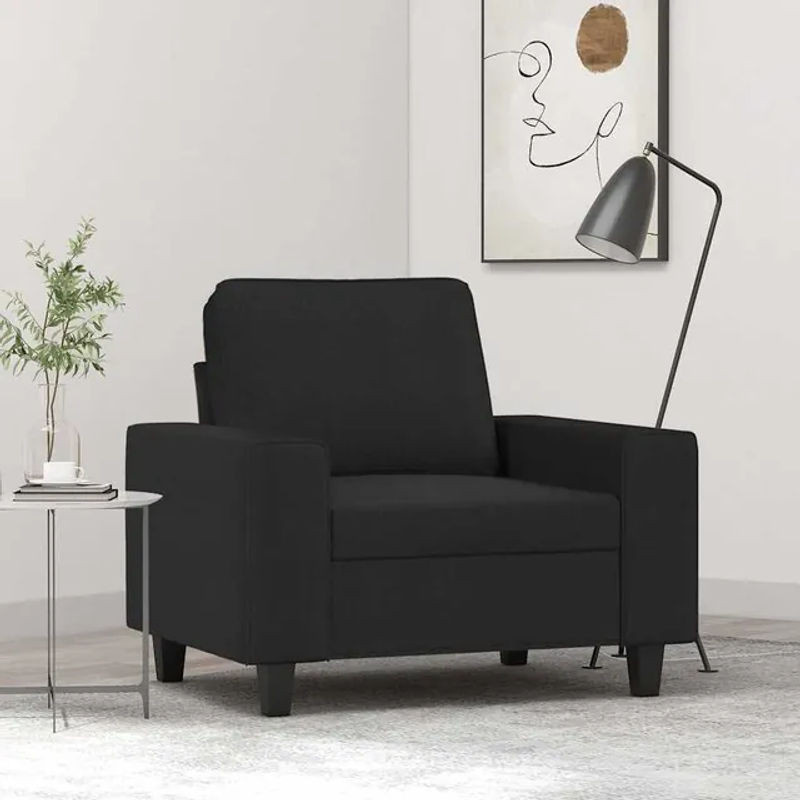 Modern Sessel von Vidaxl in Schwarz mit Stoffbezug - Bild 1