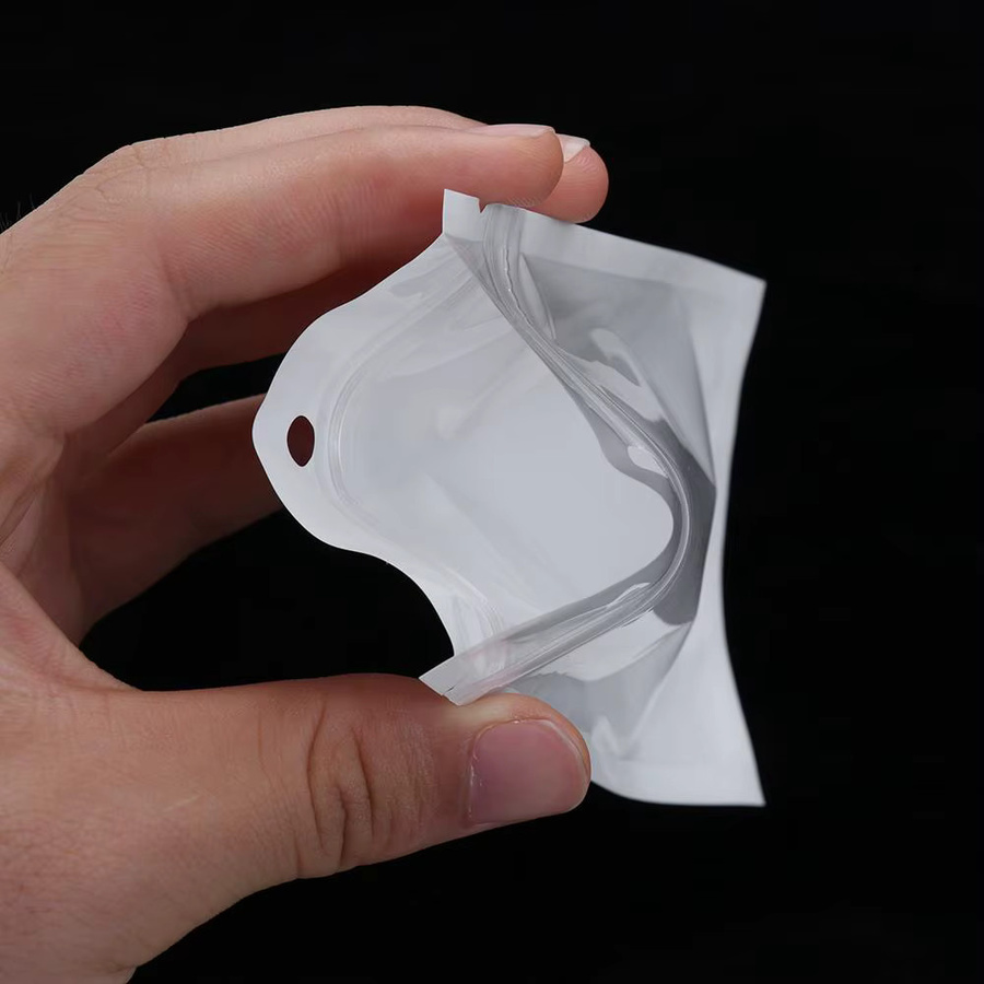 100 Stück Kunststoff Polybeutel mit Reißverschluss und Hängeloch in Weiß oder Transparent zur Aufbewahrung und Einzelhandelverpackung - Bild 3