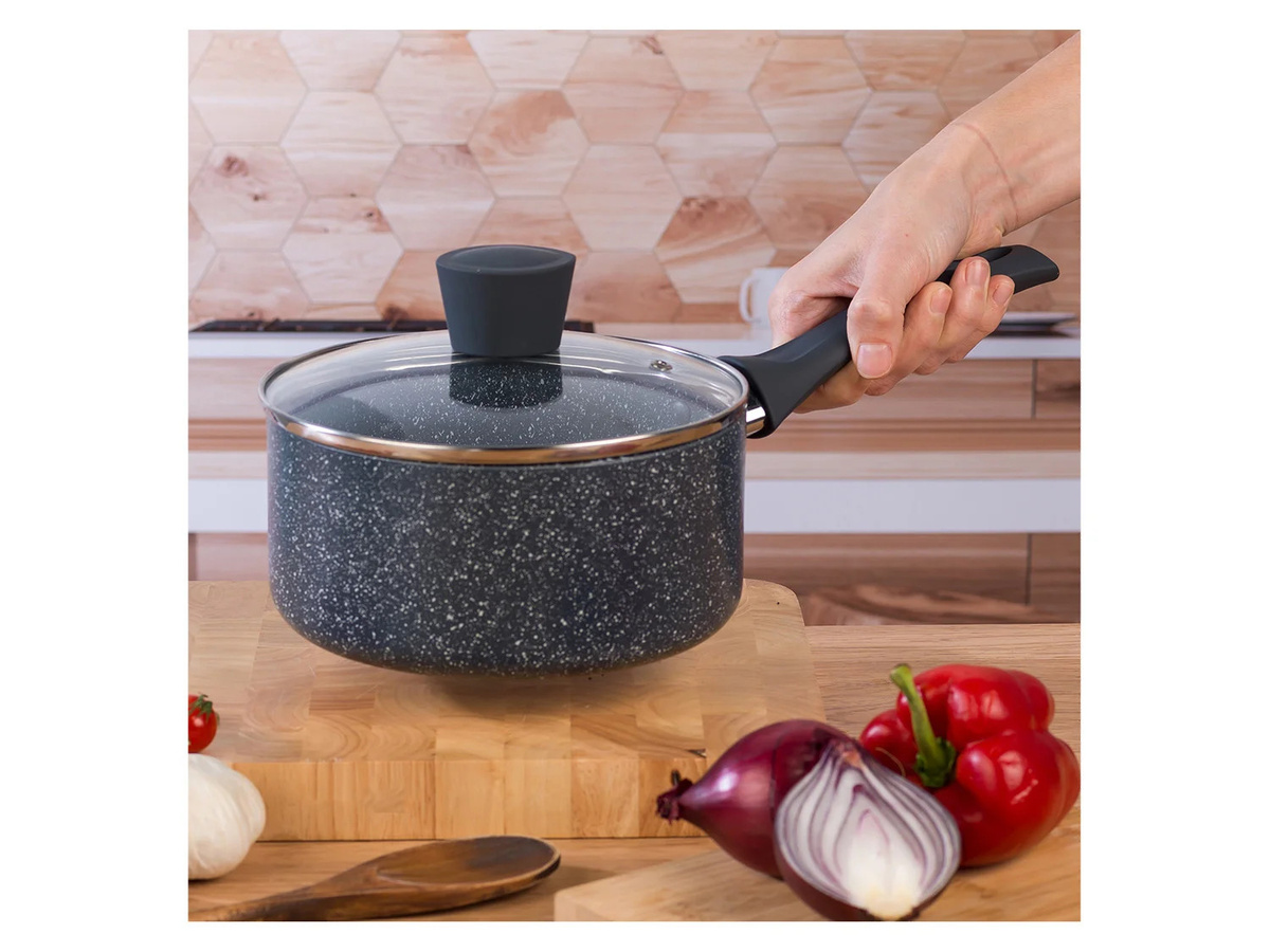 Russell Hobbs Saute Pan Nightfall Collection Blue Marble aus Aluminium mit Antihaftbeschichtung, Durchmesser: 18 cm - Bild 2