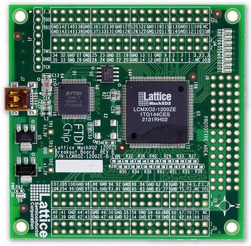 Lattice AMS LCMXO2-7000HE-B-EVN Entwicklungsboard in Grün - Bild 1