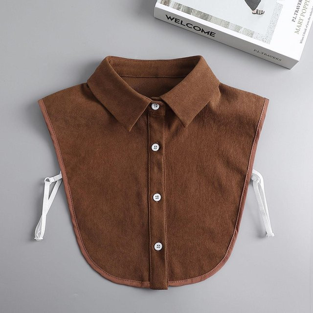 Falscher Kragen Vintage, brown, Damenbekleidung - Bild 1