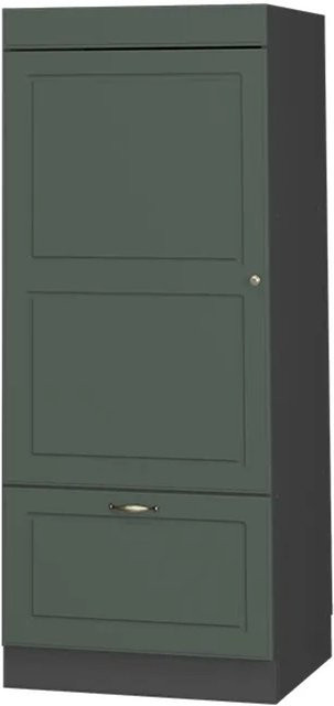 Vicco Mikrowellenschrank Fame-Line Küchenregal Landhaus Stil in Grün-Gold, B: 60 cm, H: 153,6 cm, T: 58 cm - Bild 1