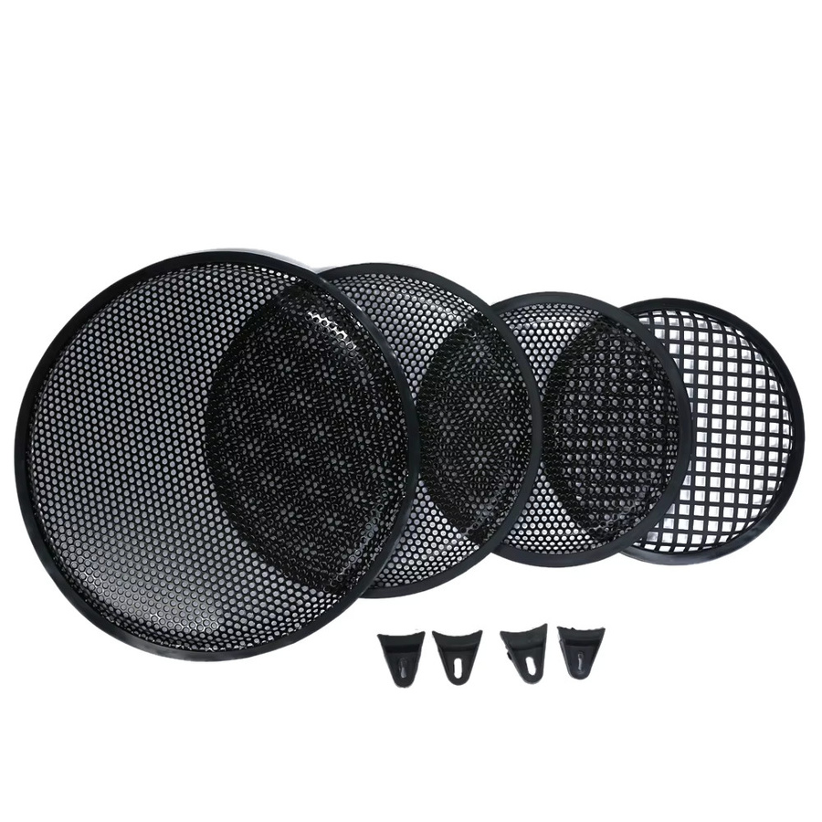 APWIKOGER Auto-Lautsprecherabdeckung Ersatz, Runde Lautsprechernetzabdeckung für Auto-Subwoofer und Lautsprecher, Schwarz - Bild 3
