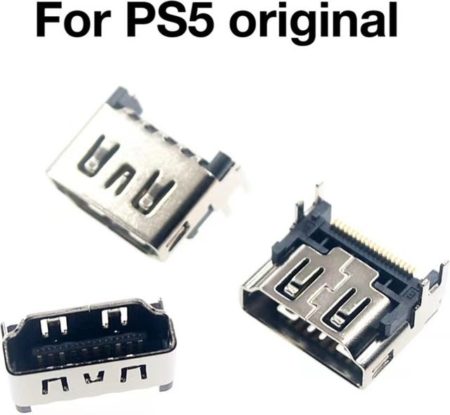 5er-Set HDMI-Ersatzbuchse für Sony PlayStation 5 PS5 in Silber - Bild 1